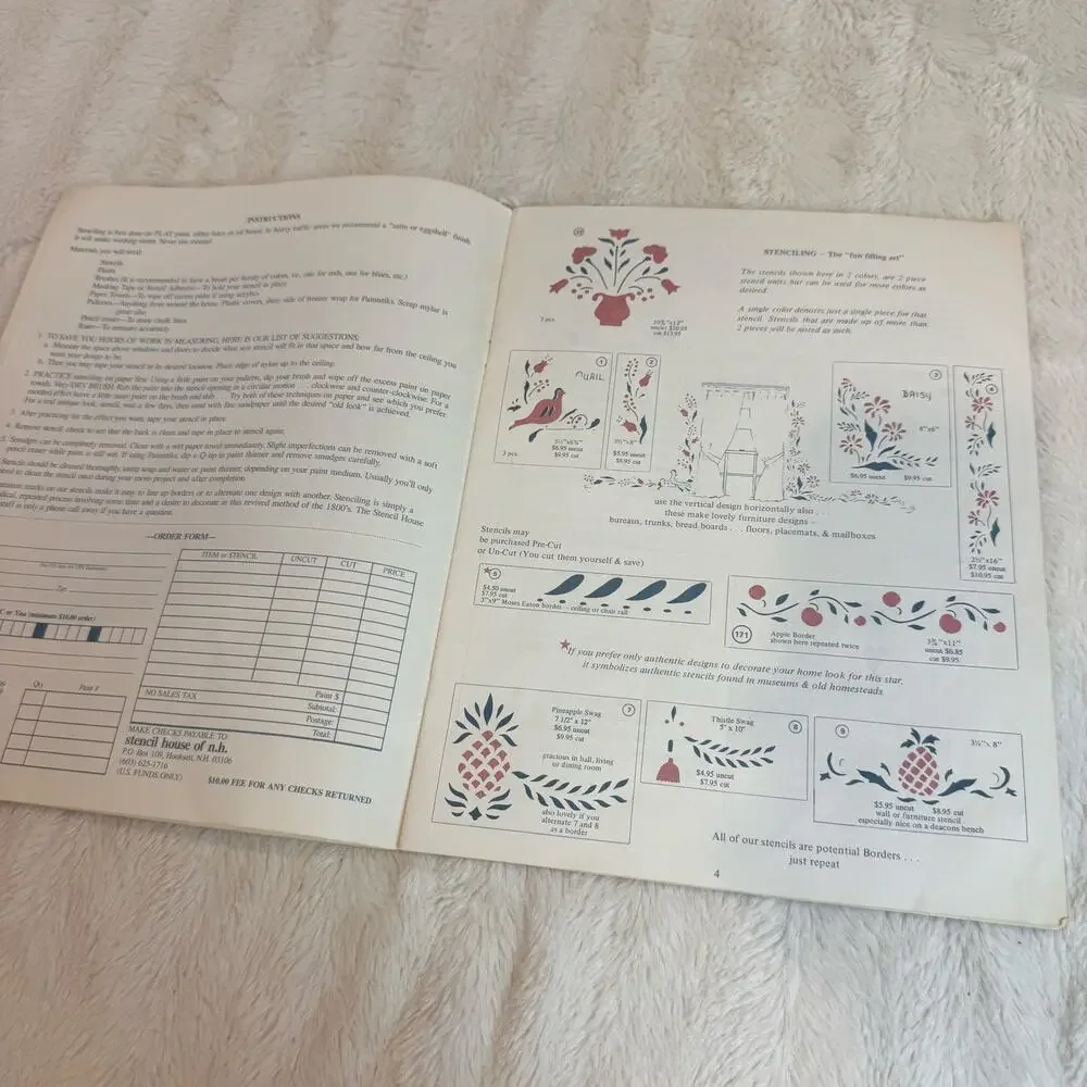 Stencil House of NH Volume 1 Craft Catalog Vintage